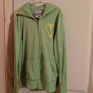 Green Pink Zip Up